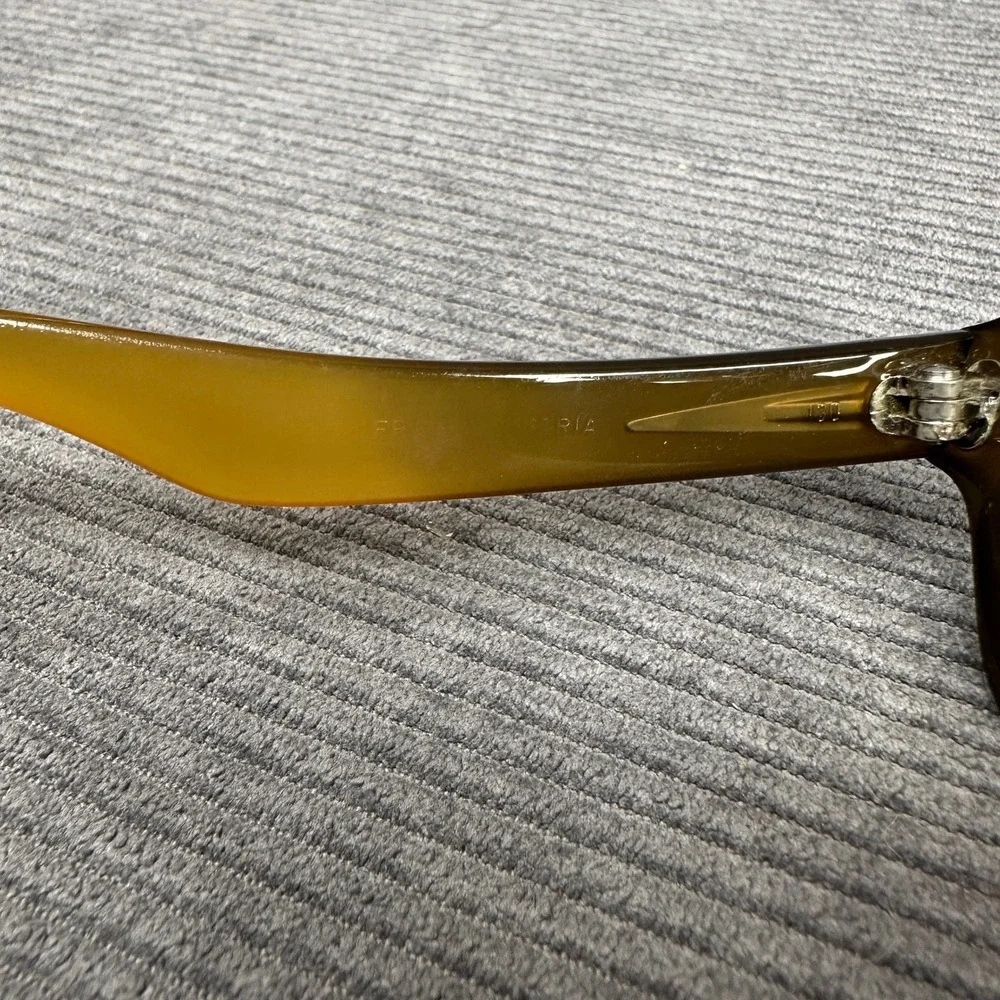 Vintage Y2K Austria Oversized Amber Green Gradient Eyeglasses 404 Retro Frames